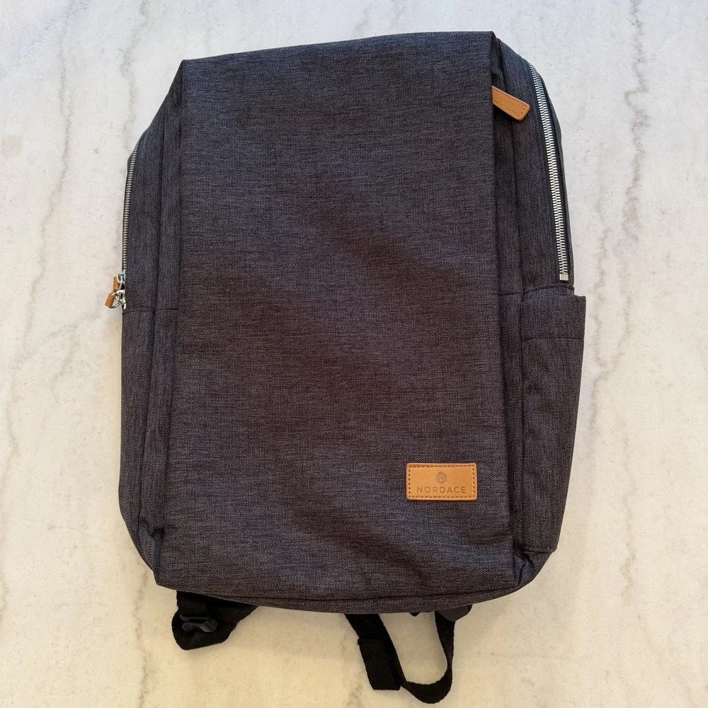 NORDACE Siena Smart Backpack USB Charging Port Laptop Travel Carry On Gray